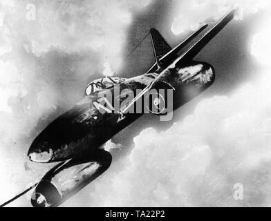 Abbildung der ersten operativen Jet der Welt betriebene Kampfflugzeuge der Messerschmitt ME 262 Stockfoto