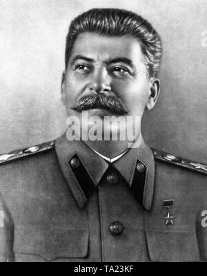 Porträt des Russischen Diktators Josef Stalin, 1940 Stockfoto