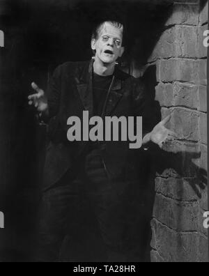 Boris Karloff in der Rolle des Monsters in 'Frankenstein', Regie: James Whale, USA 1931. Stockfoto