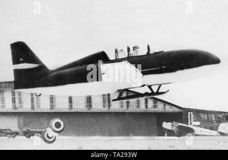 Jet fighter - Messerschmitt Me 328. Stockfoto
