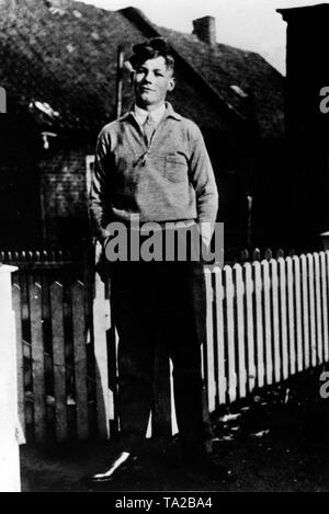 Der spätere SPD-Politiker Willy Brandt (dann Herbert Frahm) als Jugendlicher. Undatiertes Foto. Stockfoto