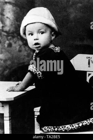 Der spätere SPD-Politiker Willy Brandt (dann Herbert Frahm) wie ein Kind. Undatiertes Foto. Stockfoto