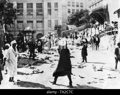 Anfang August 1934 begann ein Pogrom gegen Juden in Constantine, die in 25 Todesfällen geführt. Stockfoto
