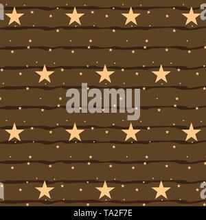 Stars Hintergrund. Nahtlose Muster mit Sternen. Vector Illustration. Stock Vektor