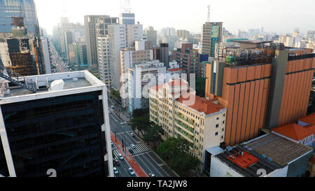 Wolkenkratzer in der Avenida Paulista in Sao Paulo, Brasilien Stockfoto