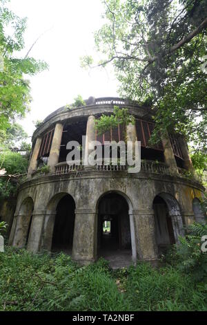 Südliche Ansicht des Roxburgh Haus an AJC Bose indische Botanischer Garten, Howrah, Kolkata, Indien. Stockfoto