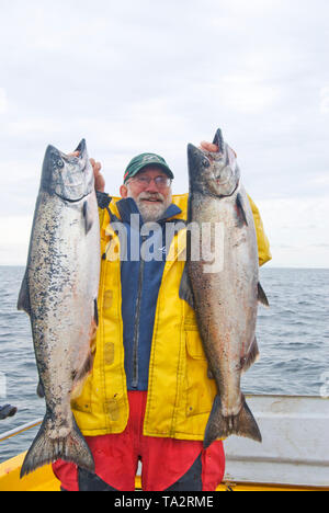 Fischerei auf Langara Island, Haida Gwaii. vormals auf den Queen-Charlotte-Inseln im Norden von British Columbia. Stockfoto