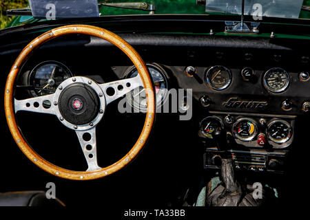 1970 Mark 4 Austin Healy Sprite Innenraum Stockfoto