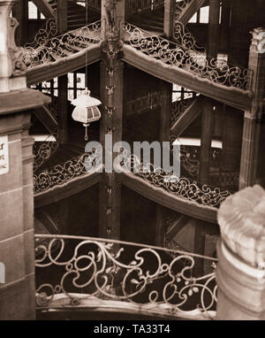 Die Treppe des Amtsgericht (Amtsgericht) Berlin Mitte. Stockfoto