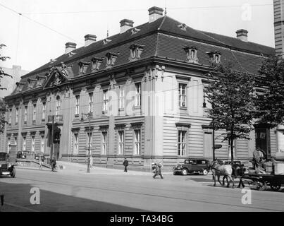 Das Kammergericht (Kammer Gericht) in der Lindenstraße in Kreuzberg in Berlin. Heute beherbergt das Jüdische Museum. Es ist das älteste Gebäude in Kreuzberg. Stockfoto