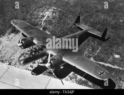 Dornier Do 17 Kampfflugzeuge, ein mittlerer Bomber der Deutschen Luftwaffe. Stockfoto