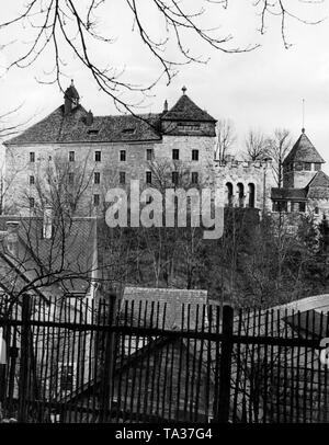 Die elgersburg Schloss in Elgersburg. Das Bild wurde im Jahr 1938 aus Stockfoto