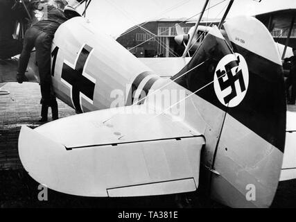 Jagdflieger, Luftwaffe: 1933-1939, Deutschland 1933-1945,.,, 01.01.1933-31.12.1939 | Deutsche Luftwaffe: Jagdflugzeug, 1933-1939, Deutschland 1933-1945 Nationalsozialismus, 01.01.1933-31.12.1939 Stockfoto