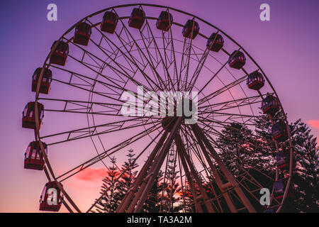 Sonnenuntergang am Riesenrad in Fremantle, Perth, Australien Stockfoto