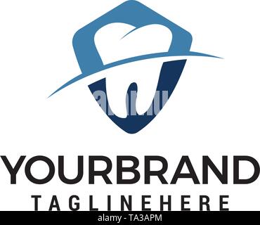 Zahnmedizinische logo Vorlage. Zahnpflege Symbol designs Design Konzept Vorlage Vektor Stock Vektor