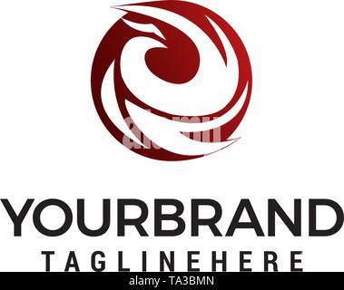 Adler abstrakte Logo Design Konzept Vorlage Vektor Stock Vektor