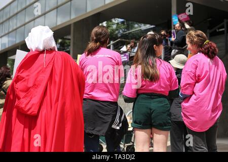 Ein Protest gegen die Abtreibung verbietet, Eugene, Oregon, USA. Stockfoto