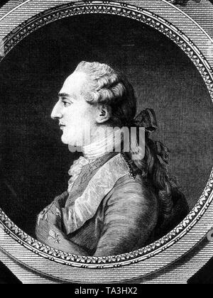 Portrait des französischen Königs Louis XVI. Stockfoto