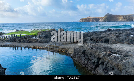 Natürlichen Pool in Agaete auf Gran Canaria. Stockfoto