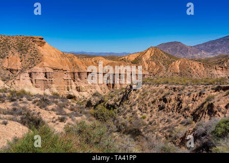 Tabernas Wüste, in spanischer Sprache Desierto de Tabernas, Andalusien, Spanien Stockfoto
