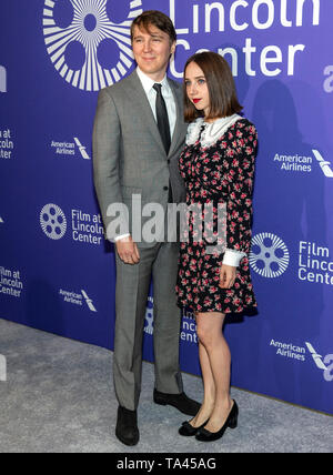 New York, NY - 29. April 2019: Paul Dano und Zoe Kazan die Film Society des 50-jährigen Jubiläums Gala Lincoln Center am Lincoln Center besuchen Stockfoto