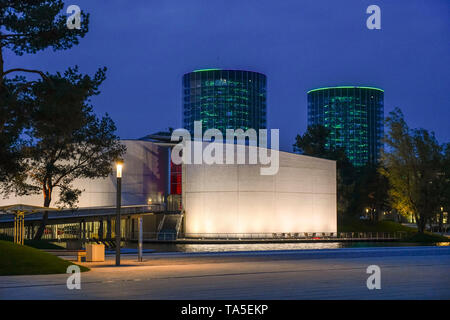 Seat Pavillon, VW Autotown, Wolfsburg, Niedersachsen, Deutschland, Seat-Pavillon, VW Autostadt, Niedersachsen, Deutschland Stockfoto