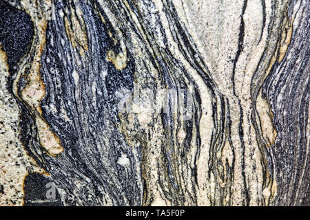 Granit Textur-design Linien grau nahtlose Stein abstrakte Fläche Korn rock Hintergrund Bau closeup details Stockfoto