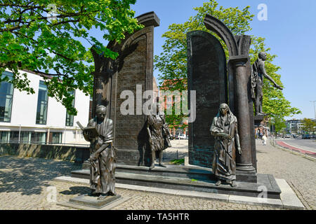 Denkmal der Göttinger Sieben, Platz der Göttinger Sieben, Hannover, Niedersachsen, Deutschland, Denkmal der Göttinger Sieben, Platz der Göttinger Sieb Stockfoto