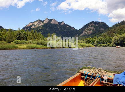 Dunajec in Pieniny - Polen Stockfoto