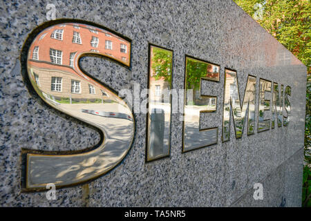 Sie wetten, Siemens AG, der Nonne dam Avenue 101, Siemensstadt, Spandau, Berlin, Deutschland, Logo, Nonnendammallee 101, Deutschland Stockfoto