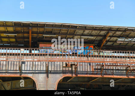 Siemensbahn, geschlossen Bahnhof Siemenstadt, Siemensstadt, Spandau, Berlin, Deutschland, stillgelegter Bahnhof Siemenstadt, Deutschland Stockfoto