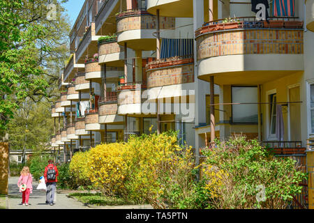 Wohn- Konstruktionen von Hugo Häring, Göbelstrasse, große Siedlung Siemensstadt, Spandau, Berlin, Deutschland, Wohnbauten von Hugo Häring, Goebelstr Stockfoto