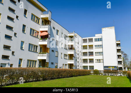 'Dwelling Haus "schlachtkreuzer" von Hans Scharoun, jungfer Moor Weg, große Siedlung Siemensstadt, Spandau, Berlin, Deutschland", Wohnhaus "Panzerkreu Stockfoto