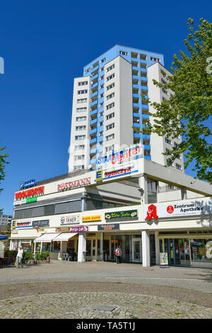 Staaken center, Hochhaus, Obst Avenue, Obst avenue Siedlung, Staaken, Spandau, Berlin, Deutschland, Staaken-Center, Hochhaus, Obstallee, Obstallee-Si Stockfoto