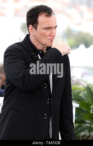 Cannes, Frankreich. 22. Mai, 2019. Quentin Tarantino bei der "Once Upon a Time in Hollywood"-Fotoshooting während der 72Nd Cannes Film Festival im Palais des Festivals am 22. Mai 2019 in Cannes, Frankreich Quelle: Geisler-Fotopress GmbH/Alamy leben Nachrichten Stockfoto