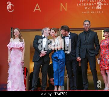 Cannes, Frankreich. 22. Mai, 2019. Sara Forestier, Arnaud Desplechin, Lea Seydoux, Antoine Reinartz, Roschdy Zem, 2019 Credit: Allstar Bildarchiv/Alamy leben Nachrichten Stockfoto