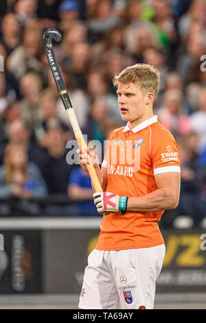 UTRECHT, 22-05-2019, Hoofdklasse Hockey Heren Seizoen 2018-2019. Veranstaltungsort: SV Kampong. Jasper Brinkman während des Spiels SV Kampong vs HC Bloemendaal. Stockfoto