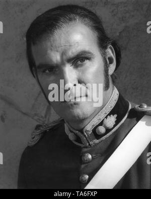 STANLEY BAKER als Leutnant John Mangold Royal Engineers ZULU Direktor 1964 Cy Endfield Diamond Filme/Paramount British Bilder Stockfoto