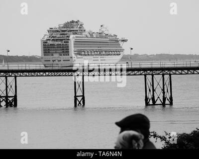 Hythe Pier, Hythe, Southampton, Großbritannien Stockfoto