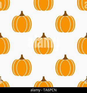 Herbst Kürbisse nahtlose Muster. Vector Illustration Stock Vektor