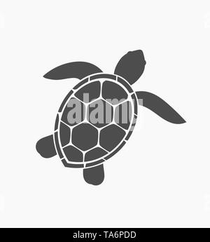 Sea turtle Symbol. Vector Illustration Stock Vektor