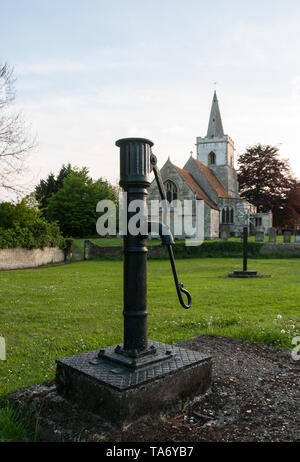 Die Dorfkirche in Coton, in der Nähe von Cambridge, Großbritannien Stockfoto