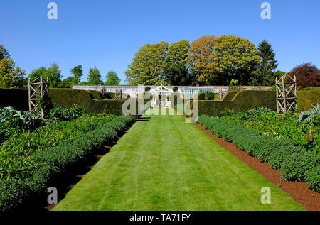 Houghton Hall ummauerten Garten, Norfolk, England Stockfoto