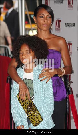 Jada Pinkett Smith Jaden Smith 06-19-08 Foto von John Barrett/PHOTOlink.net Stockfoto