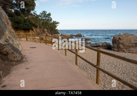 Cala de Sant Francesc in Blanes, Costa Brava, Spanien Stockfoto