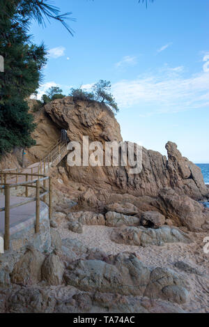 Cala de Sant Francesc in Blanes, Costa Brava, Spanien Stockfoto