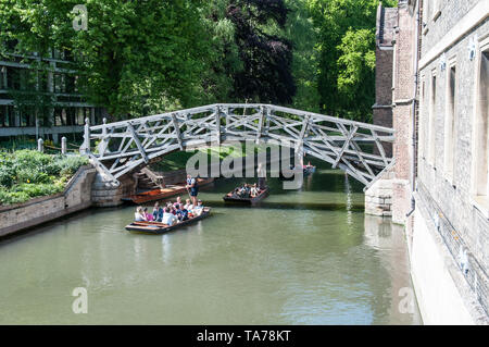Die Mathematische Brücke, Cambridge, Großbritannien Stockfoto