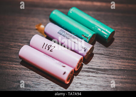 e zigarette batterie Sony Konion US18650VTC6 Akku 65,2x18,35mm für E-Zigarette und E-Shisha 3,6  Volt min. 3000mAh typ. 3120mAh maximal 30A Stromabgabe