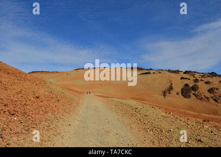 Wandern im Nationalpark Teide, Teneriffa Stockfoto