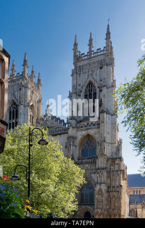 York Minster West Bell Towers Stockfoto